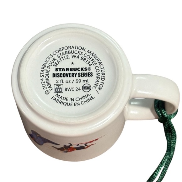 Starbucks Discovery Series Texas Demitasse Mini Coffee Cup Christmas Ornament